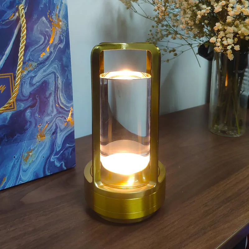 LED Cordless Metal Table Lamp / Restaurant Creative Night Lights