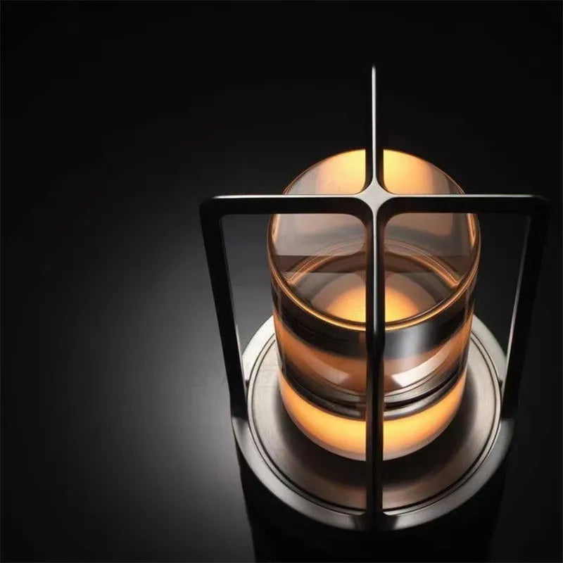 LED Cordless Metal Table Lamp / Restaurant Creative Night Lights